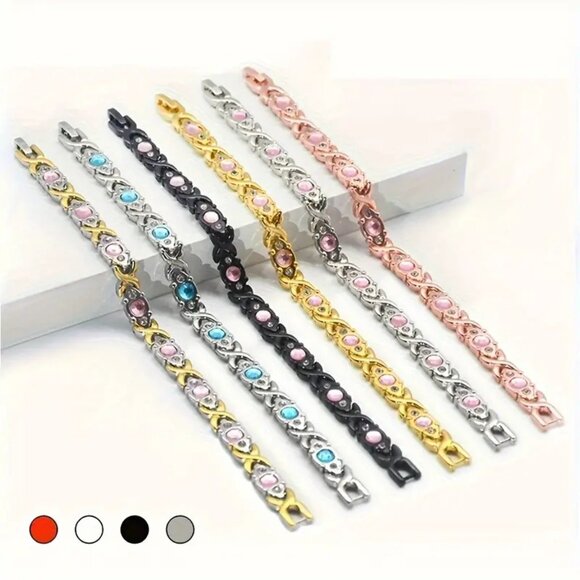 Beautiful Rose Gold Magnetic Bracelet - Picture 2 of 2